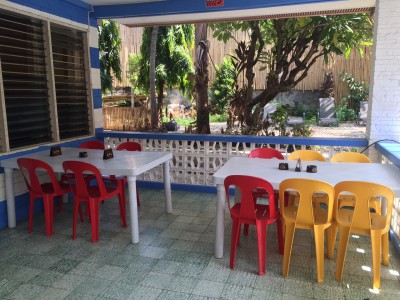 Seating area outside